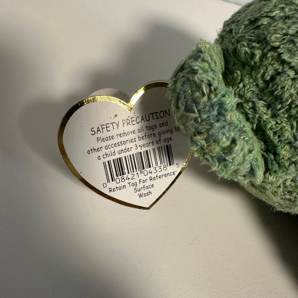 Ty Beanie Baby Shamrock Green Collectible Plush Toy 2000 Vintage - Picture 7 of 16